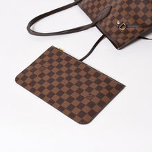 将图片加载到图库查看器，極美品 LOUIS VUITTON ルイヴィトン ネヴァーフル MM トートバッグ N40599 ダミエ エベヌ キャンバス レザー 中古 4a005644