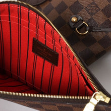 将图片加载到图库查看器，極美品 LOUIS VUITTON ルイヴィトン ネヴァーフル MM トートバッグ N40599 ダミエ エベヌ キャンバス レザー 中古 4a005644