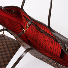将图片加载到图库查看器，極美品 LOUIS VUITTON ルイヴィトン ネヴァーフル MM トートバッグ N40599 ダミエ エベヌ キャンバス レザー 中古 4a005644