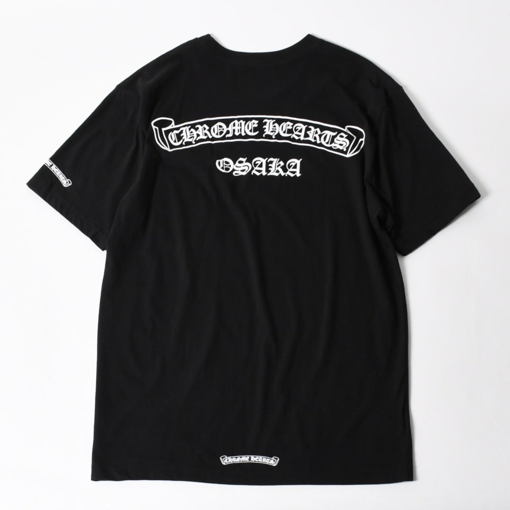 CHROME HEARTS Osaka Limited Logo Pocket T-shirt Short Sleeve 97729 Cotton Black Size L Good Condition Used 4a005549