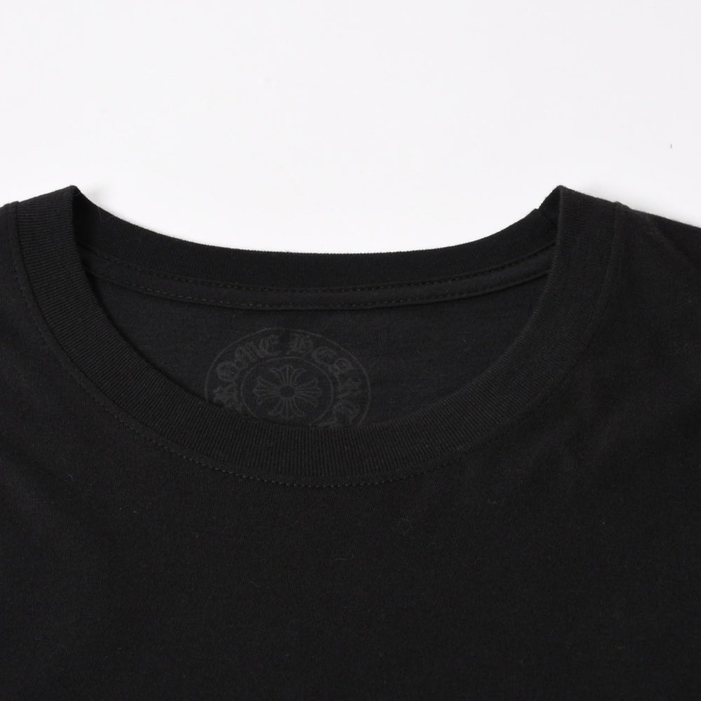 CHROME HEARTS クロムハーツ 大阪限定 ロゴ ポケットTシャツ 半袖 97729 コットン ブラック サイズL 美品 中古 4a005549