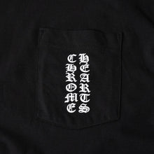 Load image into Gallery viewer, CHROME HEARTS クロムハーツ 大阪限定 ロゴ ポケットTシャツ 半袖 97729 コットン ブラック サイズL 美品 中古 4a005549