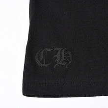 Load image into Gallery viewer, CHROME HEARTS クロムハーツ 大阪限定 ロゴ ポケットTシャツ 半袖 97729 コットン ブラック サイズL 美品 中古 4a005549