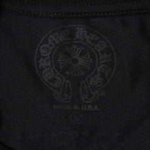Load image into Gallery viewer, CHROME HEARTS クロムハーツ 大阪限定 ロゴ ポケットTシャツ 半袖 97729 コットン ブラック サイズL 美品 中古 4a005549