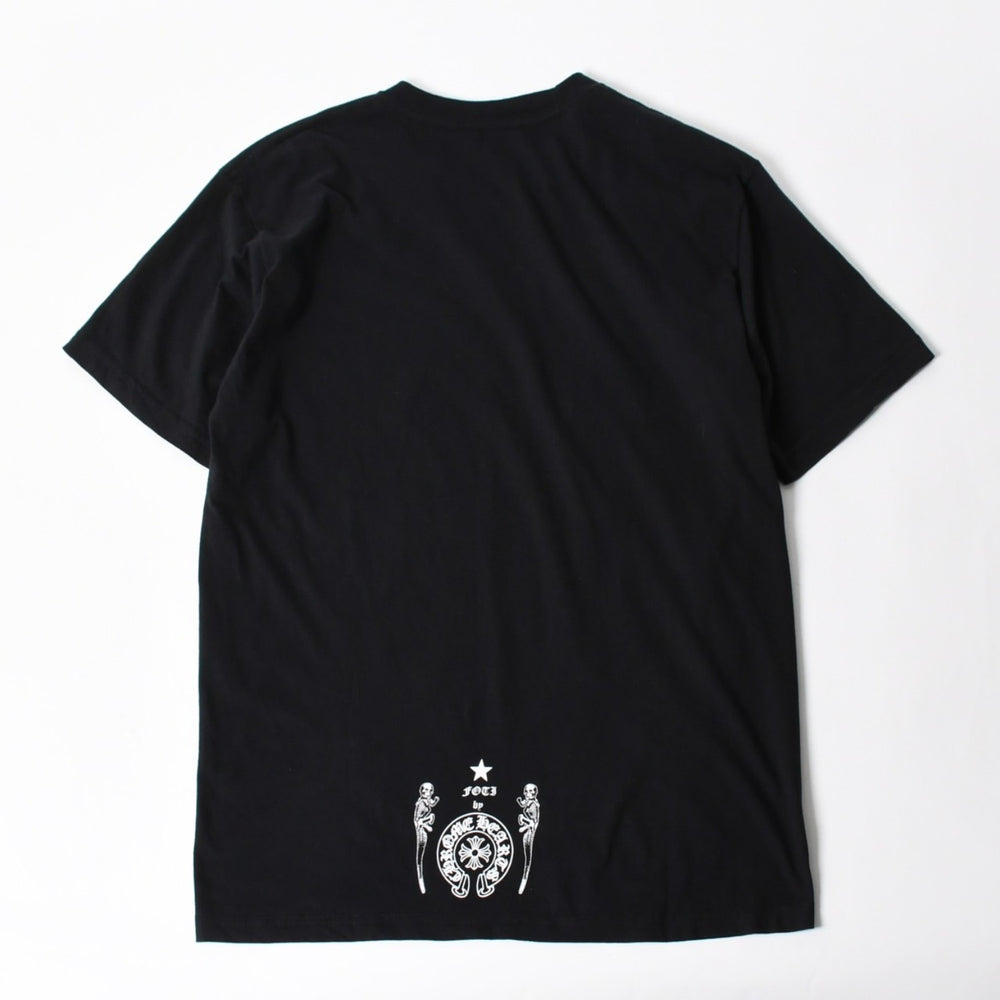 Like new CHROME HEARTS × FOTTI DELPHINO Short sleeve T-shirt Size L Black Used 4a005693