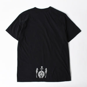 新品同様 CHROME HEARTS クロムハーツ × FOTTI フォティ DELPHINO デルフィーノ 半袖Tシャツ サイズL ブラック 中古 4a005693