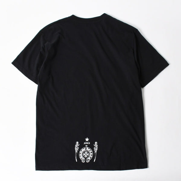 新品同様 CHROME HEARTS クロムハーツ × FOTTI フォティ DELPHINO デルフィーノ 半袖Tシャツ サイズL ブラック 中古 4a005693