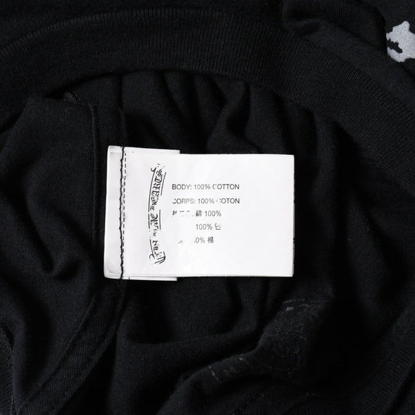 新品同様 CHROME HEARTS クロムハーツ × FOTTI フォティ DELPHINO デルフィーノ 半袖Tシャツ サイズL ブラック 中古 4a005693