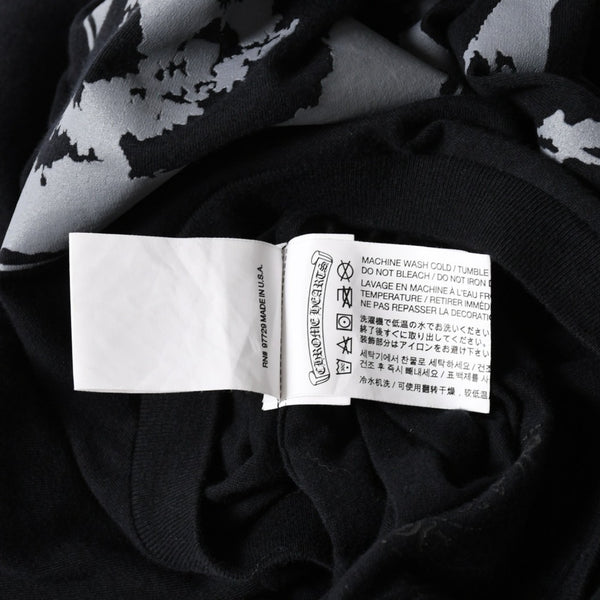 新品同様 CHROME HEARTS クロムハーツ × FOTTI フォティ DELPHINO デルフィーノ 半袖Tシャツ サイズL ブラック 中古 4a005693