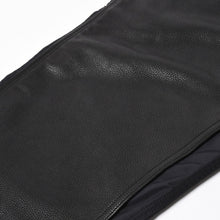 画像をギャラリービューアに読み込む, 新品未使用 CHROME HEARTS クロムハーツ カーペンター ダブルニー ナイロン &amp; レザー パンツ ワークパンツ クロスボール スクロールラベル ホースシュー ブラック ナイロン レザー シルバー925 中古 4a005700