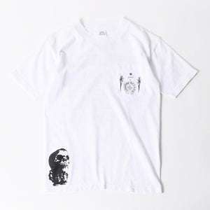 CHROME HEARTS クロムハーツ × FOTTI フォティ 半袖Tシャツ サイズS マルチプリント ホワイト ブラック 美品 中古 4a005696
