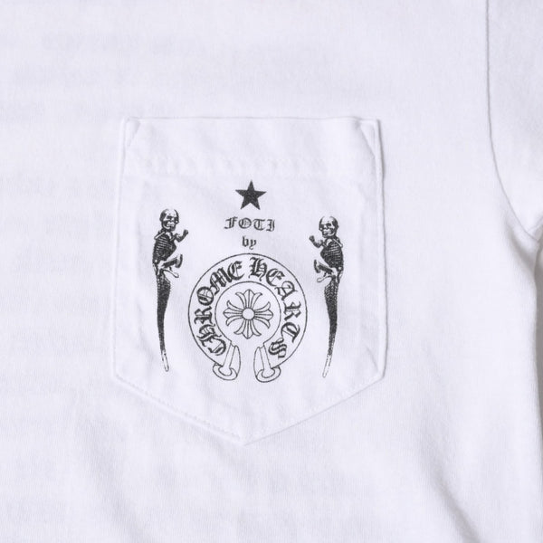 CHROME HEARTS クロムハーツ × FOTTI フォティ 半袖Tシャツ サイズS マルチプリント ホワイト ブラック 美品 中古 4a005696