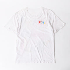 CHROME HEARTS クロムハーツ × FOTTI フォティ 半袖Tシャツ サイズL キャラクター ホワイト マルチカラー 美品 中古 4a005698