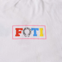 画像をギャラリービューアに読み込む, CHROME HEARTS クロムハーツ × FOTTI フォティ 半袖Tシャツ サイズL キャラクター ホワイト マルチカラー 美品 中古 4a005698
