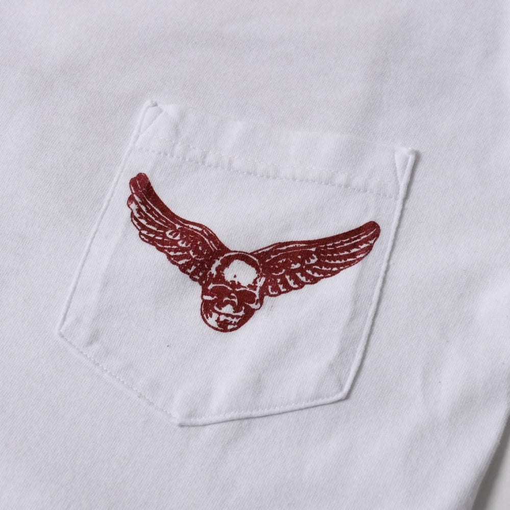 CHROME HEARTS クロムハーツ × FOTTI フォティ MAHALIA マハリア 半袖Tシャツ サイズS オールド ホワイト 美品 中古 4a005691