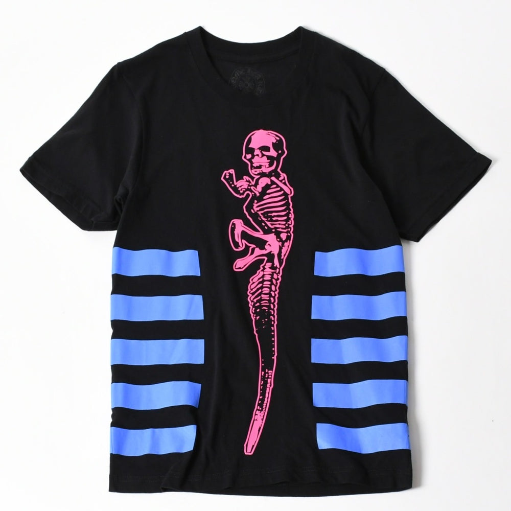 Like new CHROME HEARTS × FOTI JARVIS Short sleeve T-shirt Size S Black Pink Blue Used 4a005699