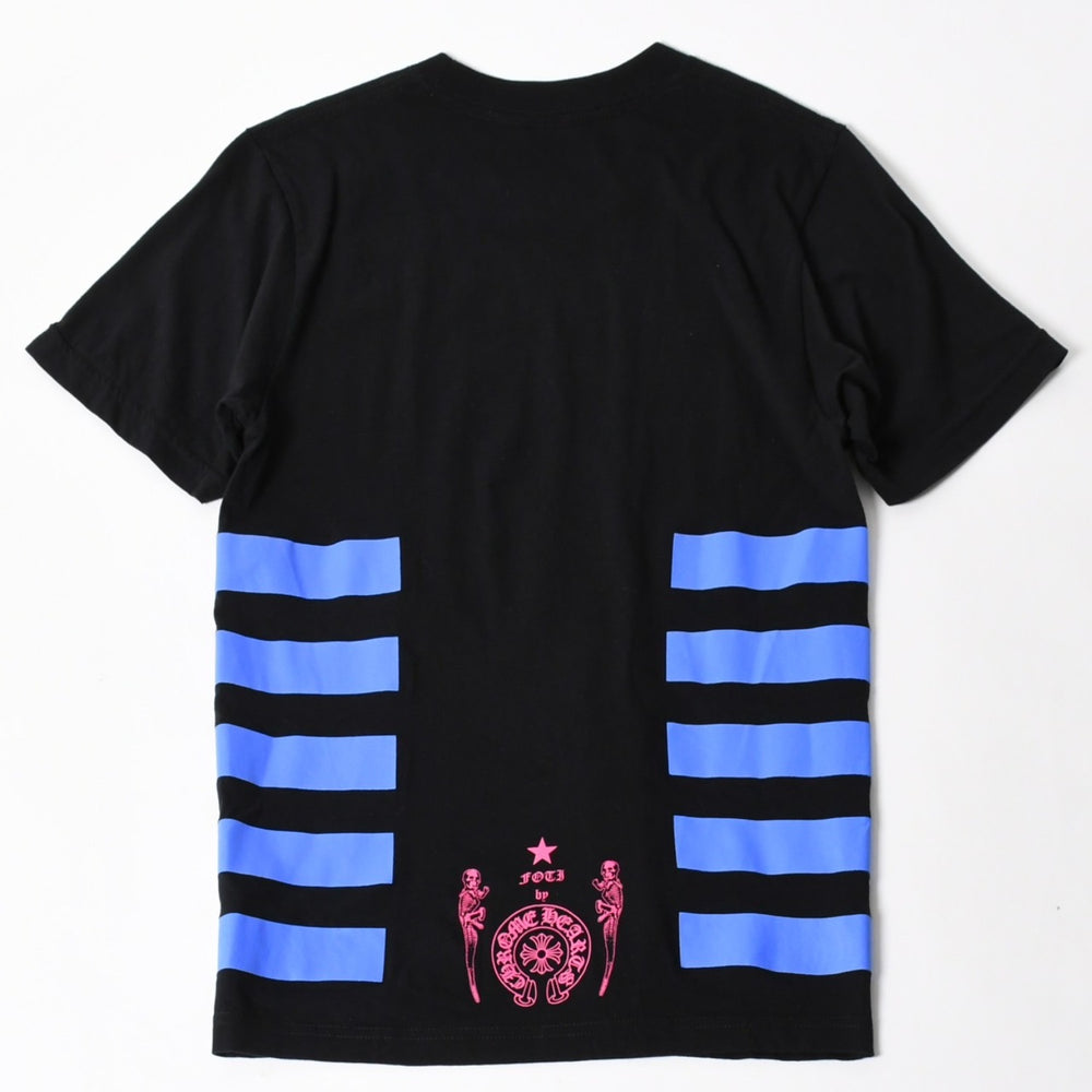 Like new CHROME HEARTS × FOTI JARVIS Short sleeve T-shirt Size S Black Pink Blue Used 4a005699