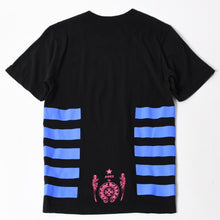 将图片加载到图库查看器，新品同様 CHROME HEARTS クロムハーツ × FOTI フォティ JARVIS ジャービス 半袖Tシャツ サイズS ブラック ピンク ブルー 中古 4a005699