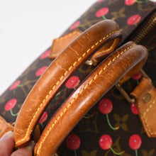 将图片加载到图库查看器，LOUIS VUITTON ルイヴィトン スピーディ25 ハンドバッグ M95009 モノグラム チェリー ブラウン 村上隆 美品 中古 4a004359