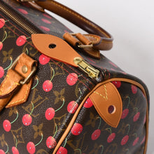 将图片加载到图库查看器，LOUIS VUITTON ルイヴィトン スピーディ25 ハンドバッグ M95009 モノグラム チェリー ブラウン 村上隆 美品 中古 4a004359