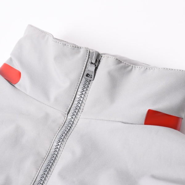 極美品 PRADA SPORTS プラダスポーツ GORE-TEX ゴアテックス ギミックジャケット ジャケット ナイロンジャケット サイズ42 グレー 中古 4a006462