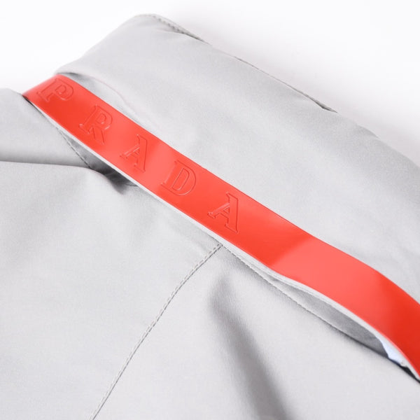極美品 PRADA SPORTS プラダスポーツ GORE-TEX ゴアテックス ギミックジャケット ジャケット ナイロンジャケット サイズ42 グレー 中古 4a006462