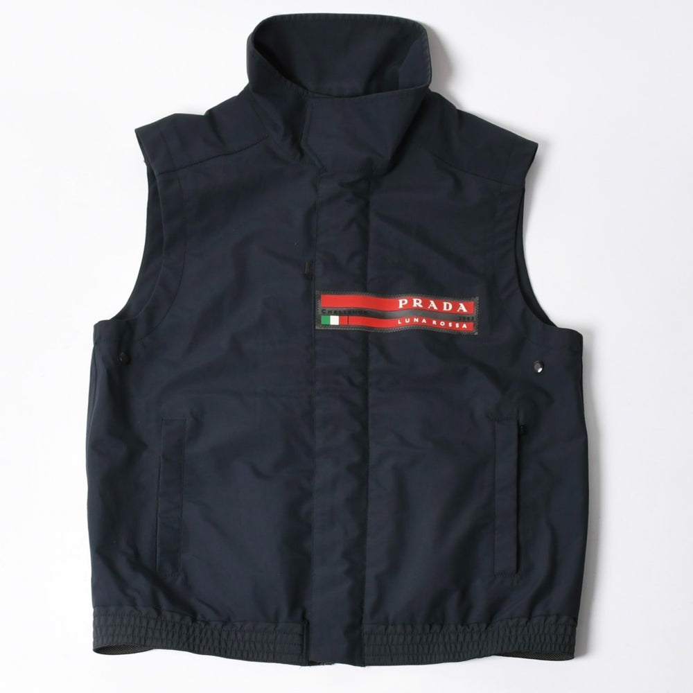 PRADA SPORT プラダスポーツ ルナ ロッサ 2003 チャレンジベスト ETB2931 ネイビー GORE-TEX ゴアテックス ライトアウター 美品 中古 4a006442