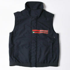 PRADA SPORT プラダスポーツ ルナ ロッサ 2003 チャレンジベスト ETB2931 ネイビー GORE-TEX ゴアテックス ライトアウター 美品 中古 4a006442
