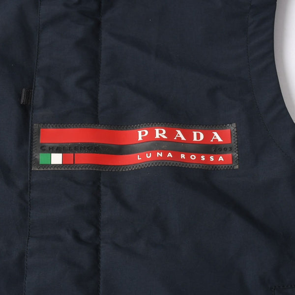 PRADA SPORT プラダスポーツ ルナ ロッサ 2003 チャレンジベスト ETB2931 ネイビー GORE-TEX ゴアテックス ライトアウター 美品 中古 4a006442