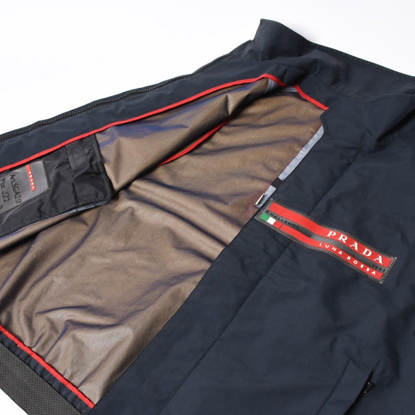 PRADA SPORT プラダスポーツ ルナ ロッサ 2003 チャレンジベスト ETB2931 ネイビー GORE-TEX ゴアテックス ライトアウター 美品 中古 4a006442