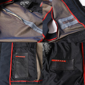 PRADA SPORT プラダスポーツ ルナ ロッサ 2003 チャレンジベスト ETB2931 ネイビー GORE-TEX ゴアテックス ライトアウター 美品 中古 4a006442