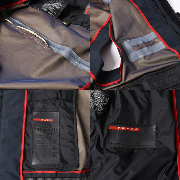 PRADA SPORT プラダスポーツ ルナ ロッサ 2003 チャレンジベスト ETB2931 ネイビー GORE-TEX ゴアテックス ライトアウター 美品 中古 4a006442