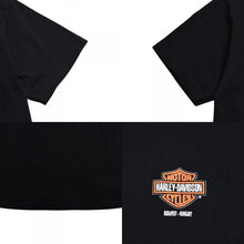 将图片加载到图库查看器中。 HARLEY DAVIDSON ハーレーダヴィッドソン 90's 半袖Tシャツ サイズM ブラック コットン パフプリント 古着 美品 中古 4a005847