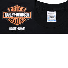 将图片加载到图库查看器中。 HARLEY DAVIDSON ハーレーダヴィッドソン 90's 半袖Tシャツ サイズM ブラック コットン パフプリント 古着 美品 中古 4a005847