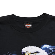 将图片加载到图库查看器中。 極美品 HARLEY DAVIDSON ハーレーダビッドソン モーターサイクル Tシャツ ブラック サイズXL U.S.A製 中古 4a005850