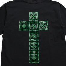 将图片加载到图库查看器中。 極美品 CHROME HEARTS クロムハーツ CHプラスプリント半袖ポケットTシャツ CHプラス オールドブロッククロス ブラック Mサイズ 中古 4a005763