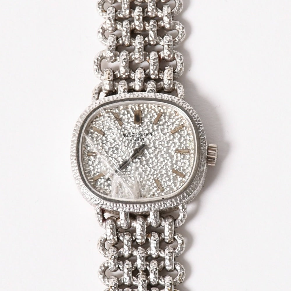 PATEK PHILIPPE パテック フィリップ GOLDEN ELLIPSE ゴールデン エリプス 腕時計 4133/1G 重量52.34g 18KWG 手巻き 銀文字盤 良品 中古 4a003349