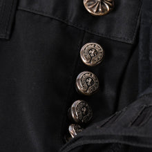 将图片加载到图库查看器中。 極美品 CHROME HEARTS クロムハーツ クロスボールボタン チノパンツ 32サイズ スクロールラベル ブラック シルバー 中古 4a005726