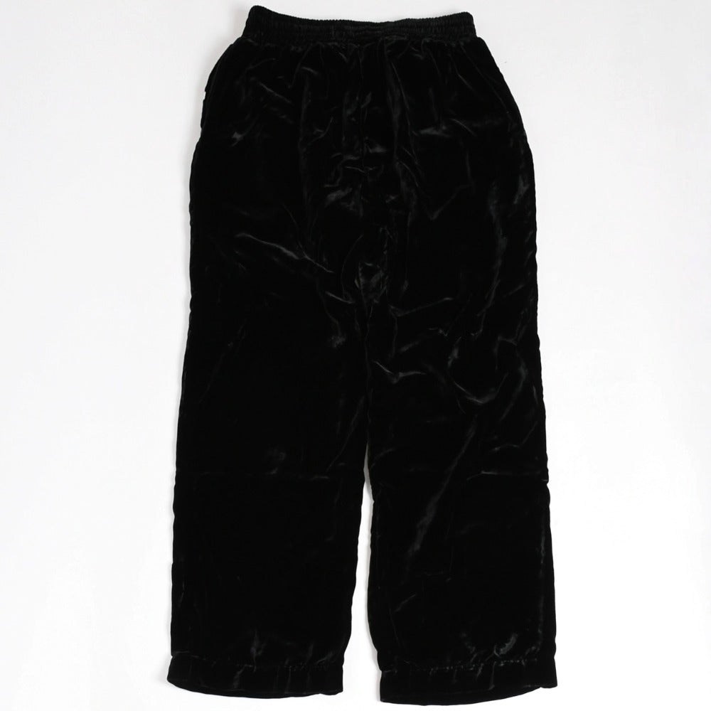新品未使用 CHROME HEARTS クロムハーツ VELVET TRACKSUIT PANTS ベルベット トラックスーツパンツ サイズS クロスボール 中古 4a005731