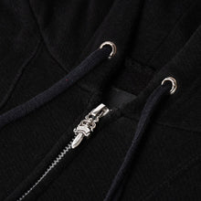 将图片加载到图库查看器中。 CHROME HEARTS クロムハーツ × MATTY BOY マッティボーイ ジップアップフーディー サイズL ダガー ブラック シルバー925 美品 中古 4a005760