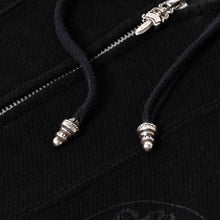 将图片加载到图库查看器中。 CHROME HEARTS クロムハーツ × MATTY BOY マッティボーイ ジップアップフーディー サイズL ダガー ブラック シルバー925 美品 中古 4a005760