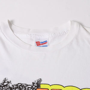 HOOTERS フーターズ VINTAGE ヴィンテージ 90's 半袖Tシャツ サイズXL ジャクソンビル ビーチ店 ホワイト 美品 中古 4a005856
