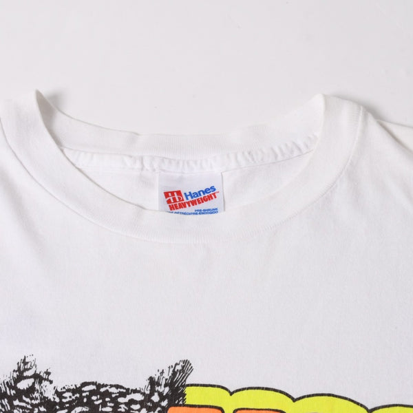 HOOTERS フーターズ VINTAGE ヴィンテージ 90's 半袖Tシャツ サイズXL ジャクソンビル ビーチ店 ホワイト 美品 中古 4a005856