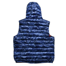 将图片加载到图库查看器中。 極美品 MONCLER モンクレール PATRICKダウンベスト 210914336205 サイズ5 ブルー ダウン 中古 4a005771