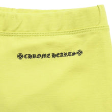 Load the image into the gallery viewer. New and unused CHROME HEARTS Matty Boy Link Biker Shorts Lime Green Cotton Size M Used 4a005724