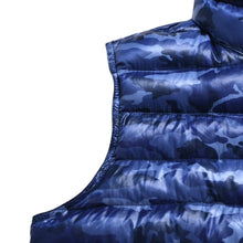 将图片加载到图库查看器中。 極美品 MONCLER モンクレール PATRICKダウンベスト 210914336205 サイズ5 ブルー ダウン 中古 4a005771