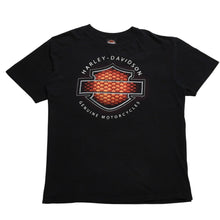 将图片加载到图库查看器中。 HARLEY DAVIDSON ハーレーダヴィッドソン 90's 半袖Tシャツ サイズM ブラック コットン パフプリント 古着 美品 中古 4a005847