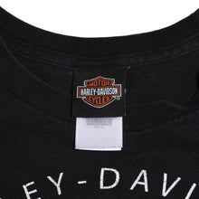 将图片加载到图库查看器中。 HARLEY DAVIDSON ハーレーダヴィッドソン 90's 半袖Tシャツ サイズM ブラック コットン パフプリント 古着 美品 中古 4a005847