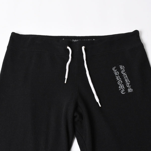 Very good condition CHROME HEARTS Sweatpants Size M Old English Logo Print Black Used 4a005727