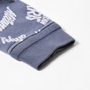 LOUIS VUITTON Sweat Half Zip Knit Blue Indigo White RM181M FMG HEY08W Good Condition Used 4a007921